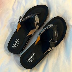 Coach flip flops